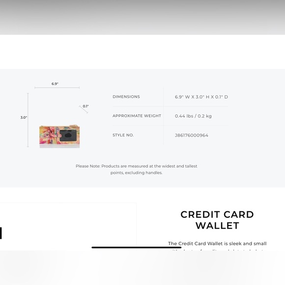 Brahmin Credit Card Wallet, Delight Melbourne, NWT - Picture 6 of 7